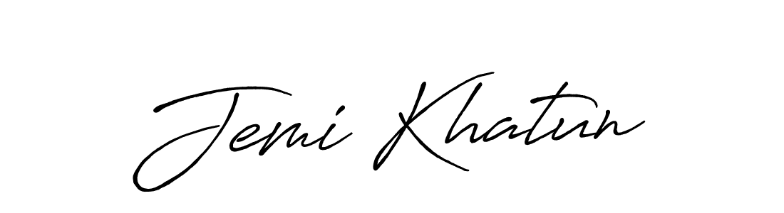 Once you've used our free online signature maker to create your best signature Antro_Vectra_Bolder style, it's time to enjoy all of the benefits that Jemi Khatun name signing documents. Jemi Khatun signature style 7 images and pictures png