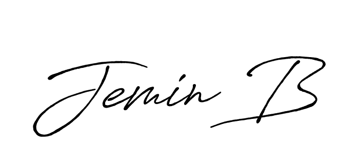 Antro_Vectra_Bolder is a professional signature style that is perfect for those who want to add a touch of class to their signature. It is also a great choice for those who want to make their signature more unique. Get Jemin B name to fancy signature for free. Jemin B signature style 7 images and pictures png