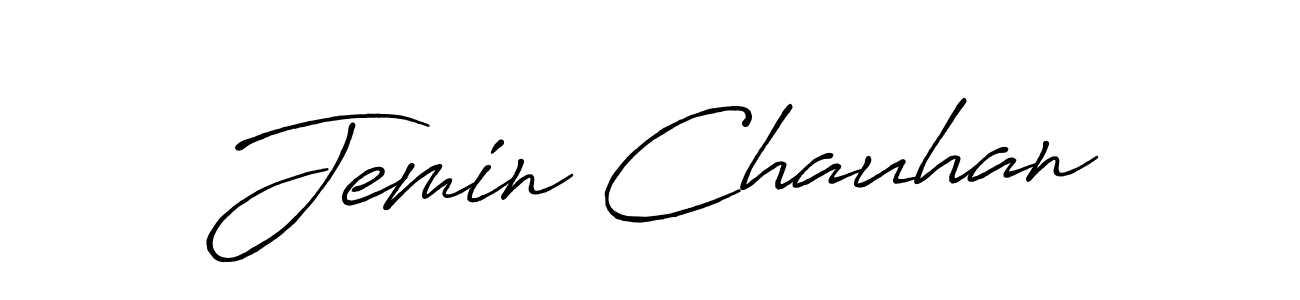 How to Draw Jemin Chauhan signature style? Antro_Vectra_Bolder is a latest design signature styles for name Jemin Chauhan. Jemin Chauhan signature style 7 images and pictures png