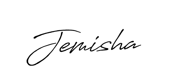 Create a beautiful signature design for name Jemisha. With this signature (Antro_Vectra_Bolder) fonts, you can make a handwritten signature for free. Jemisha signature style 7 images and pictures png