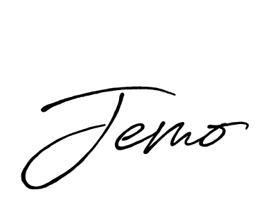 Jemo stylish signature style. Best Handwritten Sign (Antro_Vectra_Bolder) for my name. Handwritten Signature Collection Ideas for my name Jemo. Jemo signature style 7 images and pictures png