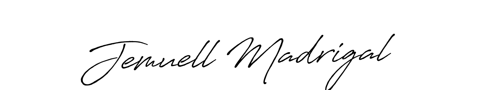 Make a beautiful signature design for name Jemuell Madrigal. Use this online signature maker to create a handwritten signature for free. Jemuell Madrigal signature style 7 images and pictures png