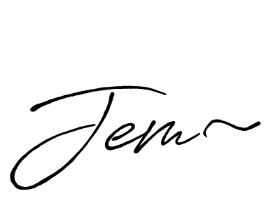 The best way (Antro_Vectra_Bolder) to make a short signature is to pick only two or three words in your name. The name Jem~ include a total of six letters. For converting this name. Jem~ signature style 7 images and pictures png