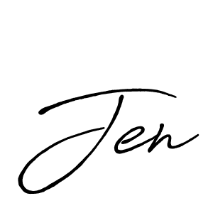 Best and Professional Signature Style for Jen. Antro_Vectra_Bolder Best Signature Style Collection. Jen signature style 7 images and pictures png