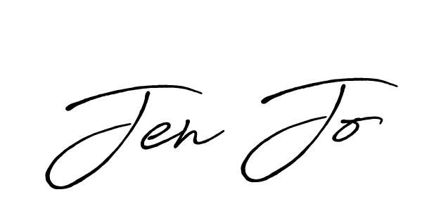 You should practise on your own different ways (Antro_Vectra_Bolder) to write your name (Jen Jo) in signature. don't let someone else do it for you. Jen Jo signature style 7 images and pictures png