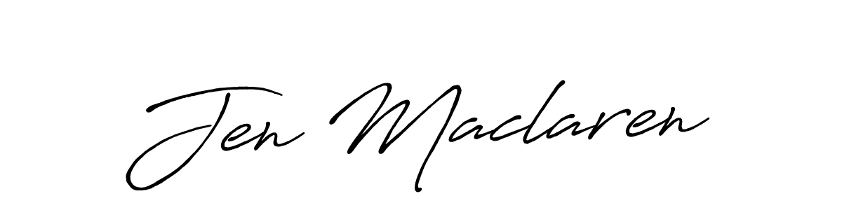 How to make Jen Maclaren name signature. Use Antro_Vectra_Bolder style for creating short signs online. This is the latest handwritten sign. Jen Maclaren signature style 7 images and pictures png