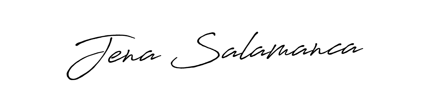 if you are searching for the best signature style for your name Jena Salamanca. so please give up your signature search. here we have designed multiple signature styles  using Antro_Vectra_Bolder. Jena Salamanca signature style 7 images and pictures png