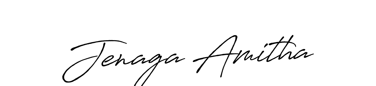 Use a signature maker to create a handwritten signature online. With this signature software, you can design (Antro_Vectra_Bolder) your own signature for name Jenaga Amitha. Jenaga Amitha signature style 7 images and pictures png