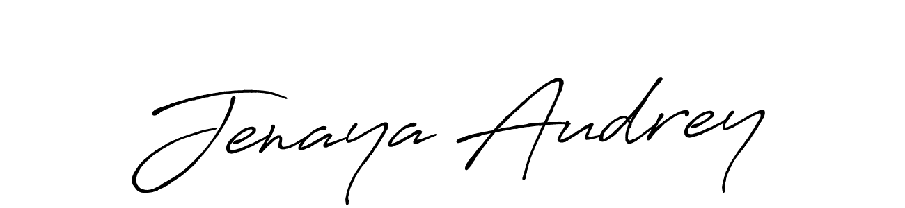 Also we have Jenaya Audrey name is the best signature style. Create professional handwritten signature collection using Antro_Vectra_Bolder autograph style. Jenaya Audrey signature style 7 images and pictures png