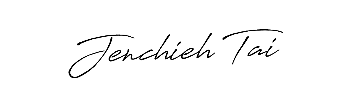 Create a beautiful signature design for name Jenchieh Tai. With this signature (Antro_Vectra_Bolder) fonts, you can make a handwritten signature for free. Jenchieh Tai signature style 7 images and pictures png