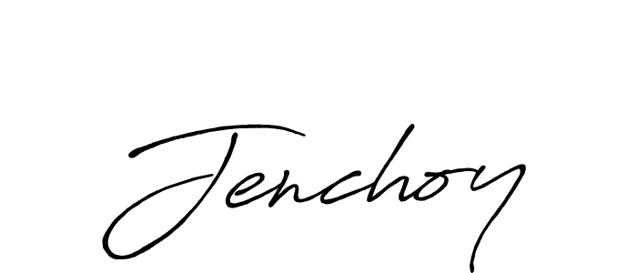 Use a signature maker to create a handwritten signature online. With this signature software, you can design (Antro_Vectra_Bolder) your own signature for name Jenchoy. Jenchoy signature style 7 images and pictures png