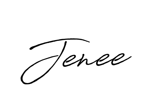 Use a signature maker to create a handwritten signature online. With this signature software, you can design (Antro_Vectra_Bolder) your own signature for name Jenee. Jenee signature style 7 images and pictures png