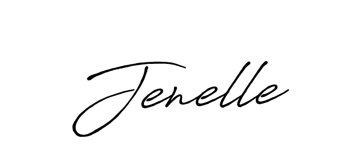 How to make Jenelle name signature. Use Antro_Vectra_Bolder style for creating short signs online. This is the latest handwritten sign. Jenelle signature style 7 images and pictures png