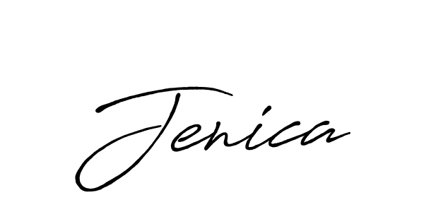 Design your own signature with our free online signature maker. With this signature software, you can create a handwritten (Antro_Vectra_Bolder) signature for name Jenica. Jenica signature style 7 images and pictures png