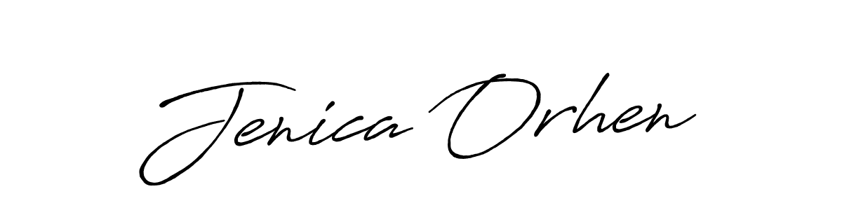 Antro_Vectra_Bolder is a professional signature style that is perfect for those who want to add a touch of class to their signature. It is also a great choice for those who want to make their signature more unique. Get Jenica Orhen name to fancy signature for free. Jenica Orhen signature style 7 images and pictures png