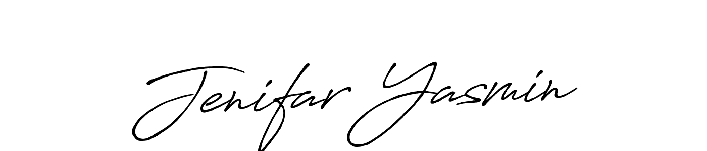 Make a beautiful signature design for name Jenifar Yasmin. Use this online signature maker to create a handwritten signature for free. Jenifar Yasmin signature style 7 images and pictures png