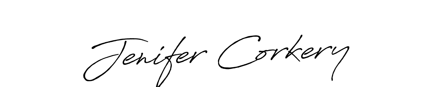 Make a beautiful signature design for name Jenifer Corkery. Use this online signature maker to create a handwritten signature for free. Jenifer Corkery signature style 7 images and pictures png