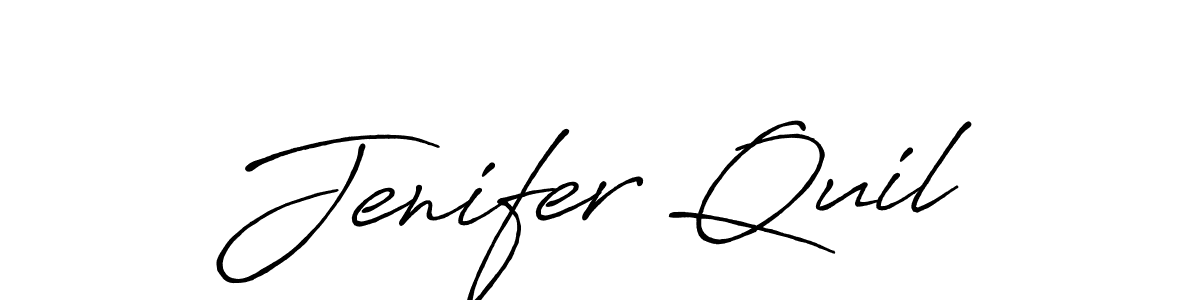 Here are the top 10 professional signature styles for the name Jenifer Quil. These are the best autograph styles you can use for your name. Jenifer Quil signature style 7 images and pictures png