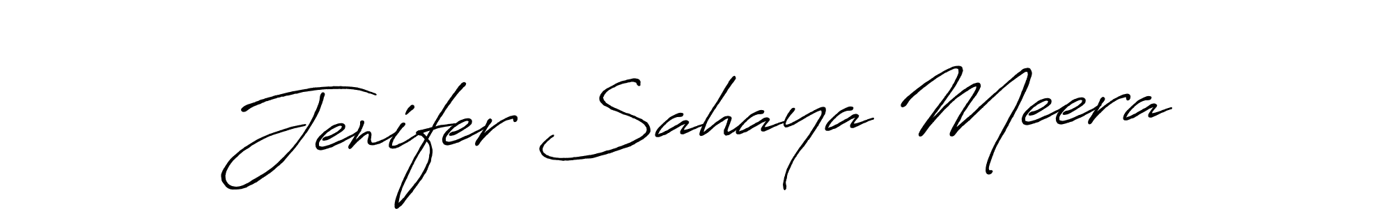 It looks lik you need a new signature style for name Jenifer Sahaya Meera. Design unique handwritten (Antro_Vectra_Bolder) signature with our free signature maker in just a few clicks. Jenifer Sahaya Meera signature style 7 images and pictures png