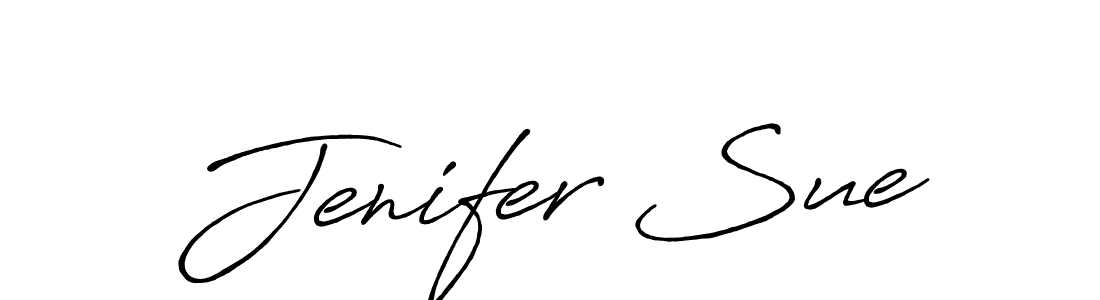 How to make Jenifer Sue signature? Antro_Vectra_Bolder is a professional autograph style. Create handwritten signature for Jenifer Sue name. Jenifer Sue signature style 7 images and pictures png
