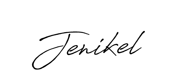 Make a beautiful signature design for name Jenikel. With this signature (Antro_Vectra_Bolder) style, you can create a handwritten signature for free. Jenikel signature style 7 images and pictures png