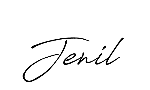 Similarly Antro_Vectra_Bolder is the best handwritten signature design. Signature creator online .You can use it as an online autograph creator for name Jenil. Jenil signature style 7 images and pictures png