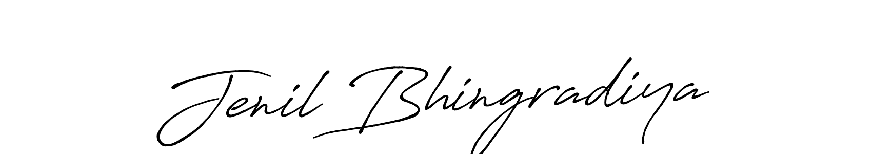 The best way (Antro_Vectra_Bolder) to make a short signature is to pick only two or three words in your name. The name Jenil Bhingradiya include a total of six letters. For converting this name. Jenil Bhingradiya signature style 7 images and pictures png