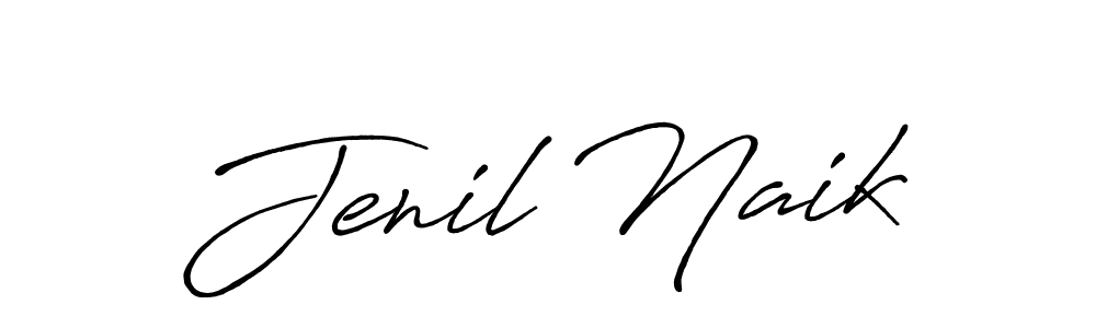 The best way (Antro_Vectra_Bolder) to make a short signature is to pick only two or three words in your name. The name Jenil Naik include a total of six letters. For converting this name. Jenil Naik signature style 7 images and pictures png