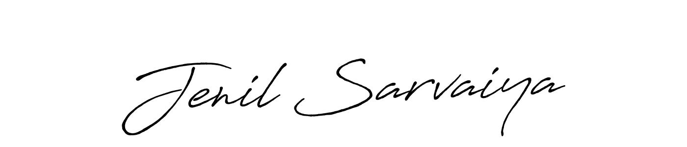 How to make Jenil Sarvaiya signature? Antro_Vectra_Bolder is a professional autograph style. Create handwritten signature for Jenil Sarvaiya name. Jenil Sarvaiya signature style 7 images and pictures png