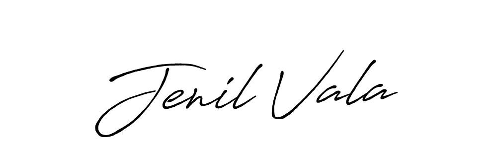 You should practise on your own different ways (Antro_Vectra_Bolder) to write your name (Jenil Vala) in signature. don't let someone else do it for you. Jenil Vala signature style 7 images and pictures png