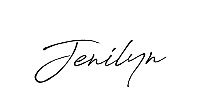 Design your own signature with our free online signature maker. With this signature software, you can create a handwritten (Antro_Vectra_Bolder) signature for name Jenilyn. Jenilyn signature style 7 images and pictures png