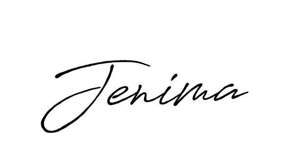 Jenima stylish signature style. Best Handwritten Sign (Antro_Vectra_Bolder) for my name. Handwritten Signature Collection Ideas for my name Jenima. Jenima signature style 7 images and pictures png