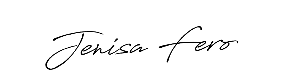 Also we have Jenisa Fero name is the best signature style. Create professional handwritten signature collection using Antro_Vectra_Bolder autograph style. Jenisa Fero signature style 7 images and pictures png
