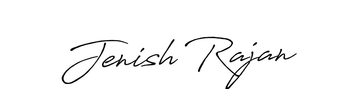 Design your own signature with our free online signature maker. With this signature software, you can create a handwritten (Antro_Vectra_Bolder) signature for name Jenish Rajan. Jenish Rajan signature style 7 images and pictures png