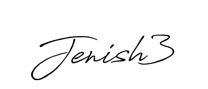 Similarly Antro_Vectra_Bolder is the best handwritten signature design. Signature creator online .You can use it as an online autograph creator for name Jenish3. Jenish3 signature style 7 images and pictures png