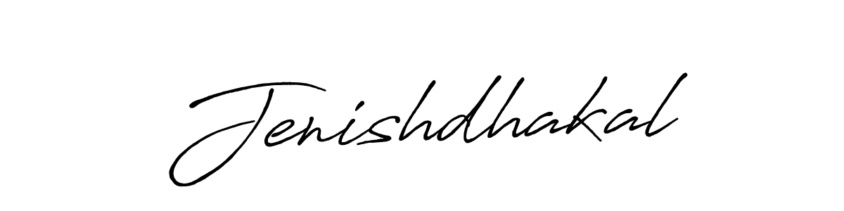 Make a beautiful signature design for name Jenishdhakal. With this signature (Antro_Vectra_Bolder) style, you can create a handwritten signature for free. Jenishdhakal signature style 7 images and pictures png