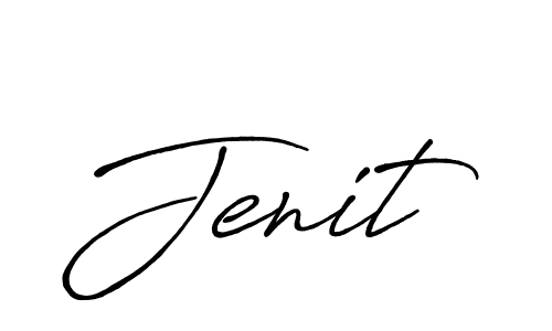 Jenit stylish signature style. Best Handwritten Sign (Antro_Vectra_Bolder) for my name. Handwritten Signature Collection Ideas for my name Jenit. Jenit signature style 7 images and pictures png