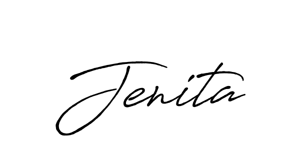 See photos of Jenita official signature by Spectra . Check more albums & portfolios. Read reviews & check more about Antro_Vectra_Bolder font. Jenita signature style 7 images and pictures png