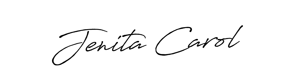 This is the best signature style for the Jenita Carol name. Also you like these signature font (Antro_Vectra_Bolder). Mix name signature. Jenita Carol signature style 7 images and pictures png