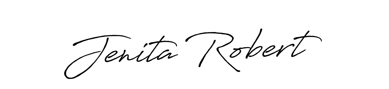 Here are the top 10 professional signature styles for the name Jenita Robert. These are the best autograph styles you can use for your name. Jenita Robert signature style 7 images and pictures png