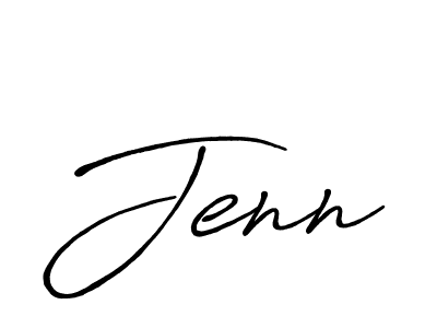 How to make Jenn signature? Antro_Vectra_Bolder is a professional autograph style. Create handwritten signature for Jenn name. Jenn signature style 7 images and pictures png