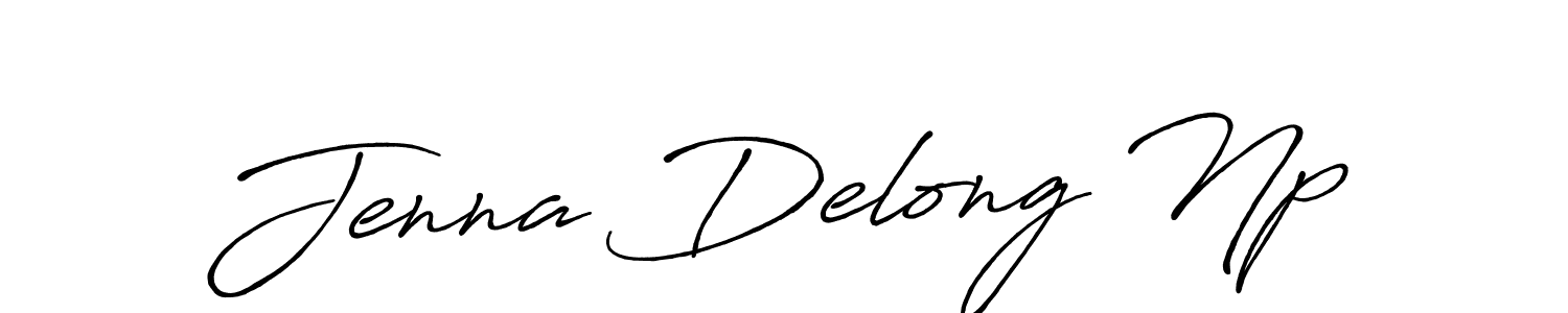 Design your own signature with our free online signature maker. With this signature software, you can create a handwritten (Antro_Vectra_Bolder) signature for name Jenna Delong Np. Jenna Delong Np signature style 7 images and pictures png