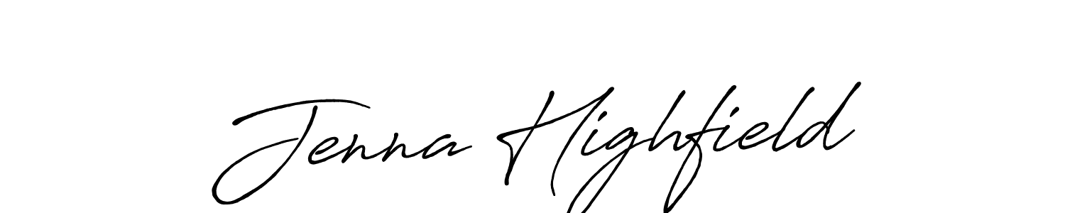 Best and Professional Signature Style for Jenna Highfield. Antro_Vectra_Bolder Best Signature Style Collection. Jenna Highfield signature style 7 images and pictures png
