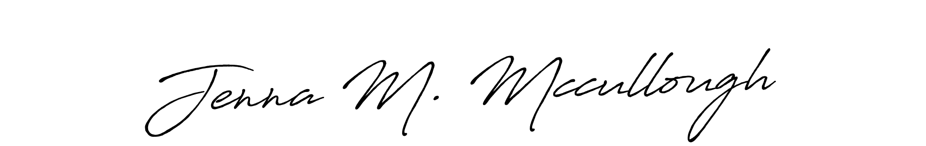 Also You can easily find your signature by using the search form. We will create Jenna M. Mccullough name handwritten signature images for you free of cost using Antro_Vectra_Bolder sign style. Jenna M. Mccullough signature style 7 images and pictures png