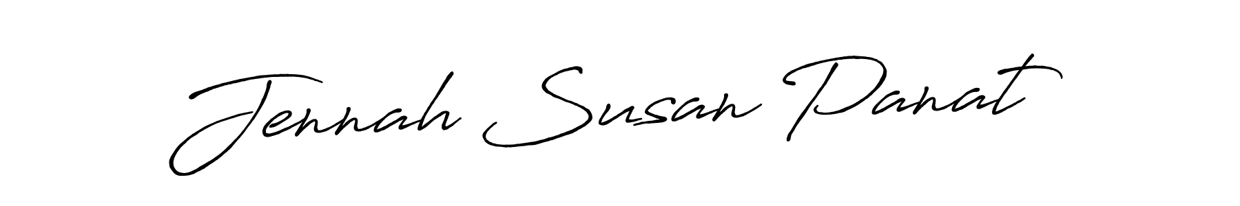 How to make Jennah Susan Panat name signature. Use Antro_Vectra_Bolder style for creating short signs online. This is the latest handwritten sign. Jennah Susan Panat signature style 7 images and pictures png