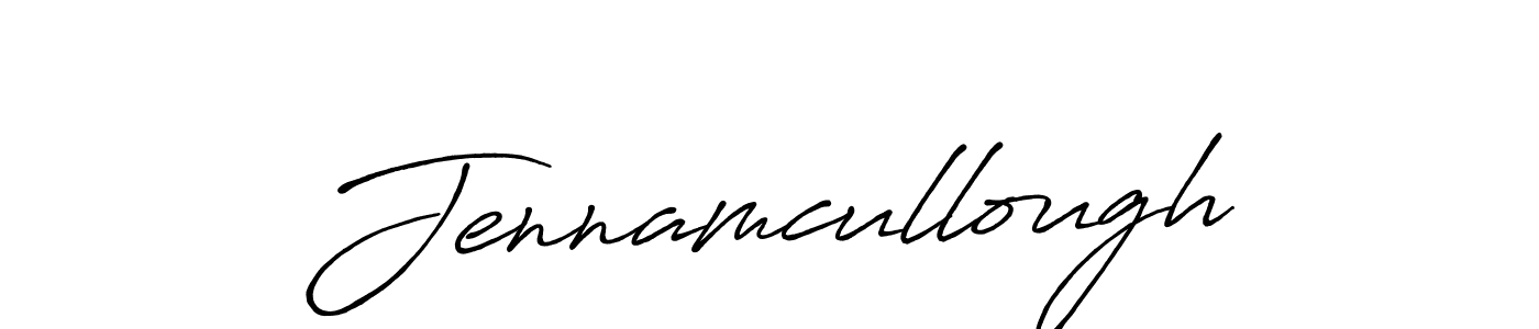 Make a beautiful signature design for name Jennamcullough. With this signature (Antro_Vectra_Bolder) style, you can create a handwritten signature for free. Jennamcullough signature style 7 images and pictures png