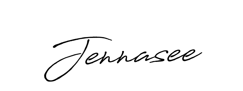 Create a beautiful signature design for name Jennasee. With this signature (Antro_Vectra_Bolder) fonts, you can make a handwritten signature for free. Jennasee signature style 7 images and pictures png