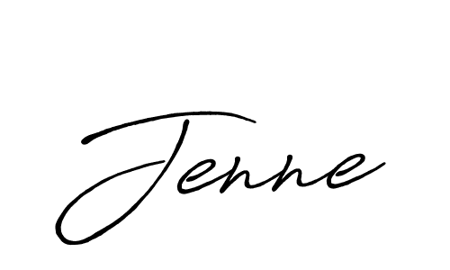 Use a signature maker to create a handwritten signature online. With this signature software, you can design (Antro_Vectra_Bolder) your own signature for name Jenne. Jenne signature style 7 images and pictures png