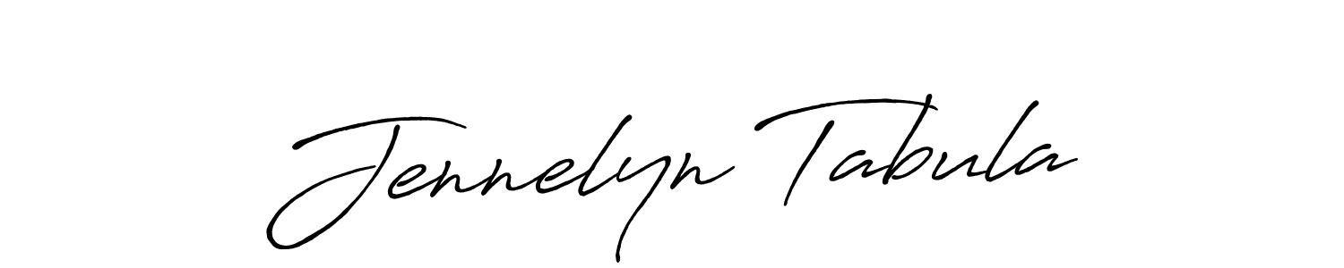 Make a beautiful signature design for name Jennelyn Tabula. With this signature (Antro_Vectra_Bolder) style, you can create a handwritten signature for free. Jennelyn Tabula signature style 7 images and pictures png
