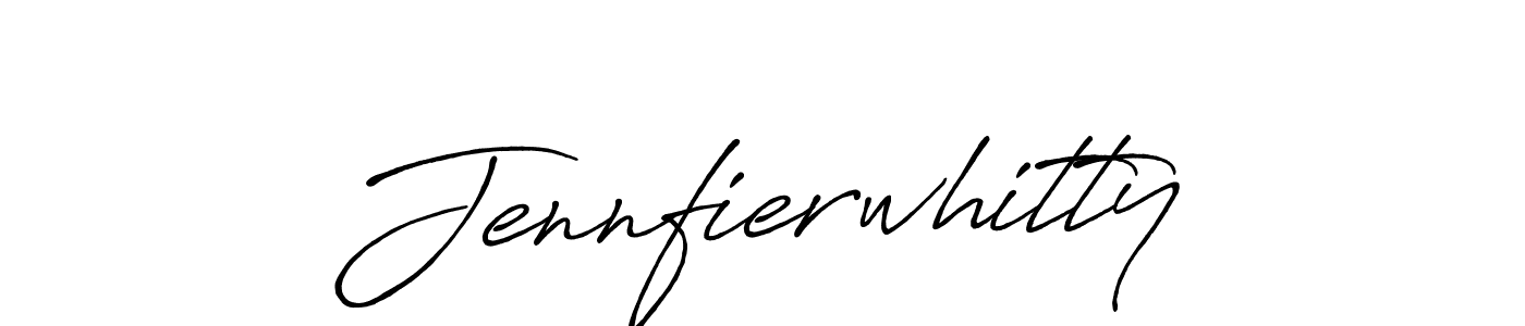 Design your own signature with our free online signature maker. With this signature software, you can create a handwritten (Antro_Vectra_Bolder) signature for name Jennfierwhitty. Jennfierwhitty signature style 7 images and pictures png
